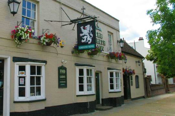 The White Lion pub in Baldock, Hertfordshire